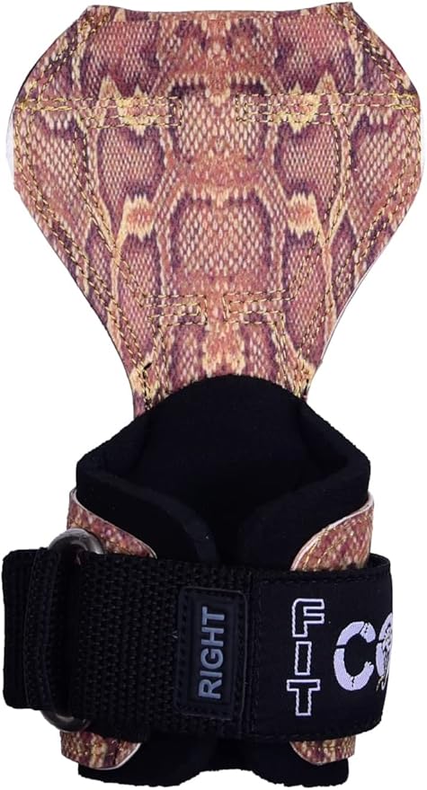 Cobra Grips Weight Lifting Gloves with Adjustable Neoprene Padded Wrist Wraps - Heavy Duty Alternative to Power Lifting Hooks for Deadlifts