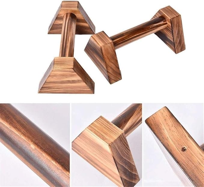 Push-ups Bar Wooden Pushup Stands Press Up Handles Four-Corner Fitness Push-Up Bracket for Chest Muscle Training