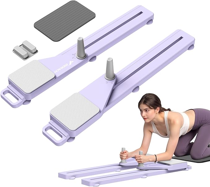 MERACH Pilates Board, Multifunctional Abdominal Plate, Detachable Ab Trainer Machine with Anti-Slip and Quiet Design, Portable Pilates Reformer for Core Workouts, Home Gym Equipment for Women