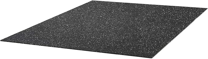 VEVOR 0.4Inch 48sq.ft 12 Tiles Gym Flooring for Home Gym, Rubber Top with High Density EVA Foam, 24 x 24In Gym Floor Exercise Equipment Mats, Interlocking Gym Mats, Puzzle Workout Mats, Black & White