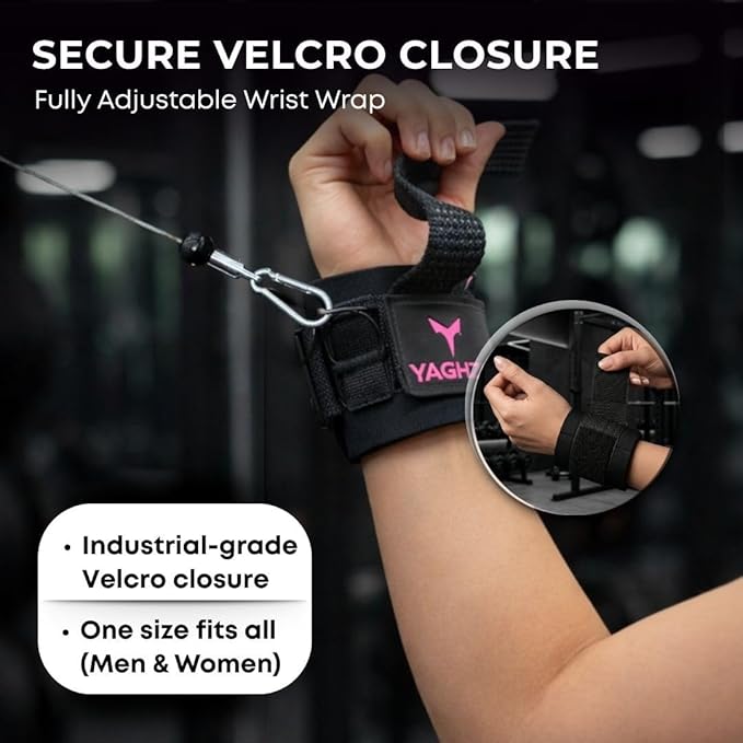 Lifting Straps with D Ring – Wrist Support for Weightlifting, Deadlifts & Cable Machine Workouts, Padded Non-Slip Gym Wrist Straps for Men and Women, Secure Fit Weight Lifting Straps