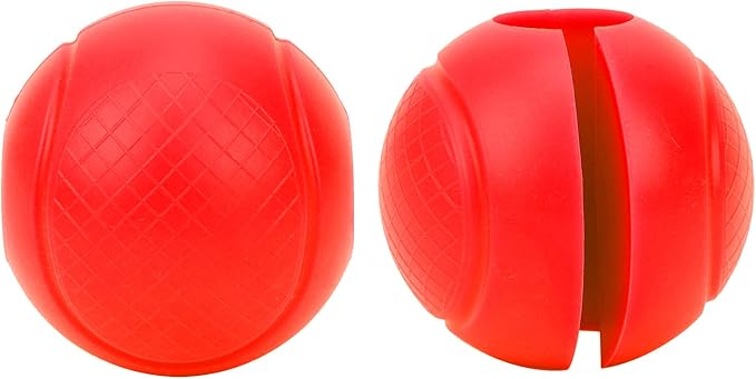 2 Pcs Fat Barbell Grips Round Thick Silicone Dumbbell Adapter Balls Barbell Grip Hand Wrap Ball for Gym Training