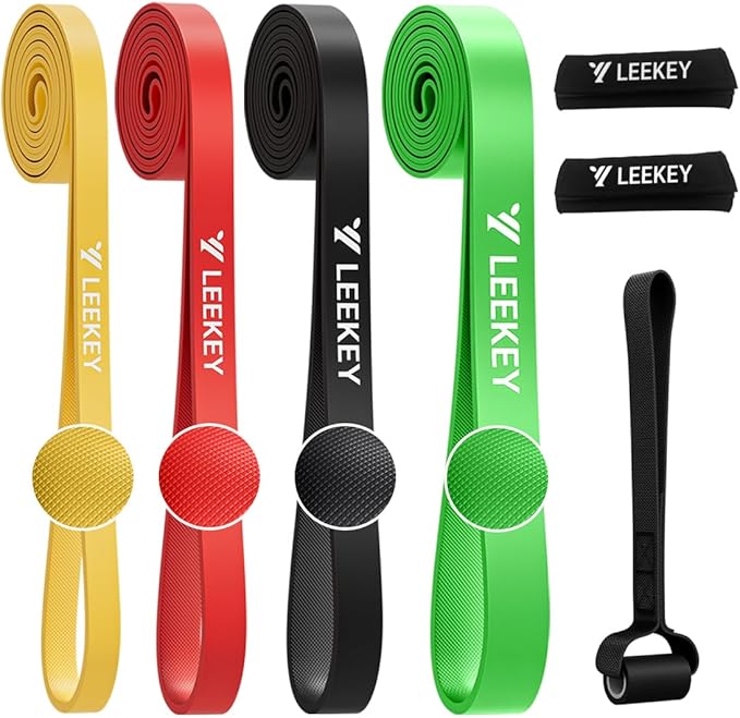 LEEKEY Resistance Bands, Exercise Bands with Bag, 5-85LB Home Strength Bands for Working Out, Travel, Gym Room, Physical Therapy - USA Original Patent