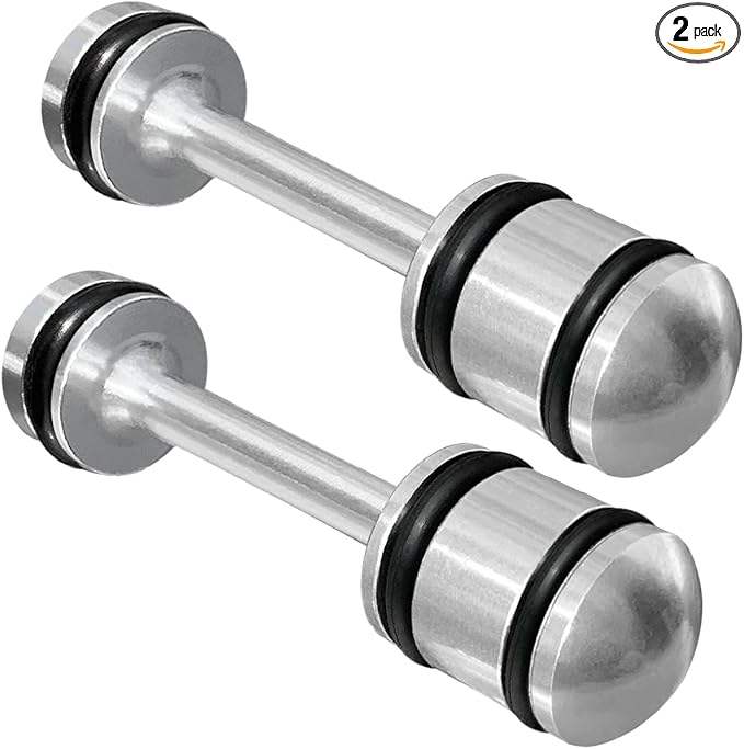 2Set Ls Barbell, Aluminum Oil Diverter ls Barbell Fits for Gen III & IV Engines LS1 LS2 LS3 LQ4 LQ9 LS6 L33 L92 L99 4.8L 5.3L 5.7L 6.0L 6.2L ls oil barbell 6061-T6 Aluminum Alloy Material
