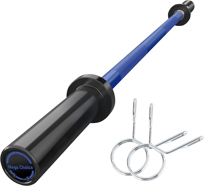 GaveeLife Olympic Barbell Bar for Weightlifting - 7FT Heavy Duty (1500LB/700LB), 4FT Short (500LB), 4FT EZ Curl Bar - Weight Bar Fit 2” Standard Weights - Home Gym Strength Training