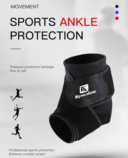 SUJAYU Ankle Brace & Elastic Supports for Men & Women, Ankle Support Ankle Compression Sleeve, Plantar Fasciitis Relief Achilles Tendonitis Brace Achilles Tendonitis Wrap, Pack of 1 (Black, Small)