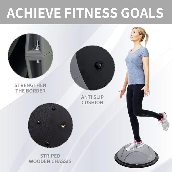 Half yoga ball, stable ball for fitness, core stability training for family fitness exercise, skid equipment for training， exercise equipment