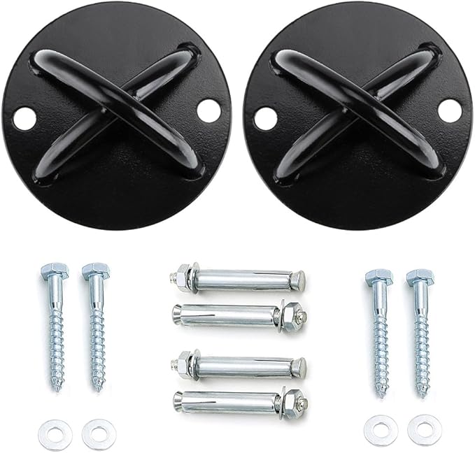 Hipiwe Ceiling Anchor Wall Mount Bracket for Suspension Straps, Gymnastic Rings, Aerial Yoga Swing & Hammock, Resistance Band, Battle Rope