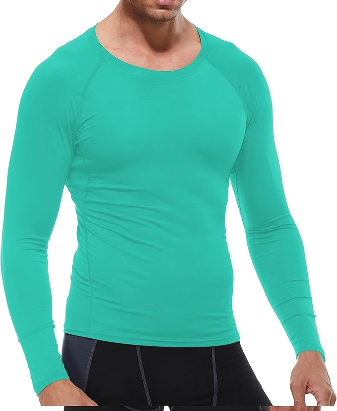 SPVISE 1 or 3 Pack Men's Compression Shirts Long Sleeve Workout Gym T-Shirt Running Top Cool Dry Sports Baselayer Undershirts