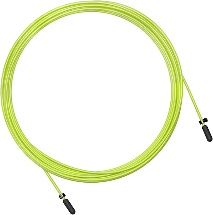 Velites Skipping Rope Spare Replacement Cable for Crosstraining, Fitness and Boxing by VELITES | Yellow PVC, steel 2 mm diameter | For Regular Training | Compatible with other brands.