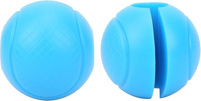 2 Pcs Fat Barbell Grips Round Thick Silicone Dumbbell Adapter Balls Barbell Grip Hand Wrap Ball for Gym Training