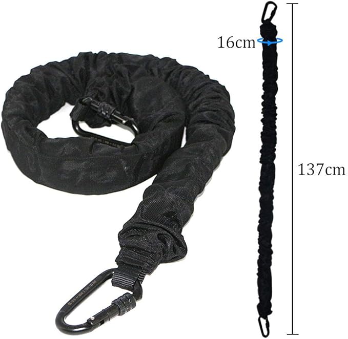 DASKING Pro Yoga Resistance Band - Heavy Duty Bungee Cord for Home Gym, Pilates & Agility Training (4 Weight Classes)