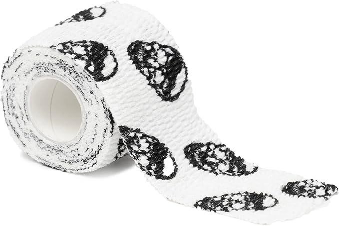 Gymreapers Hook Grip Weightlifting Tape (3 Pack) Premium Adhesive Thumb Skull Tape for Finger Protection, Powerlifting, Exercise & Cross Training - Athletic Sweat Proof Tape