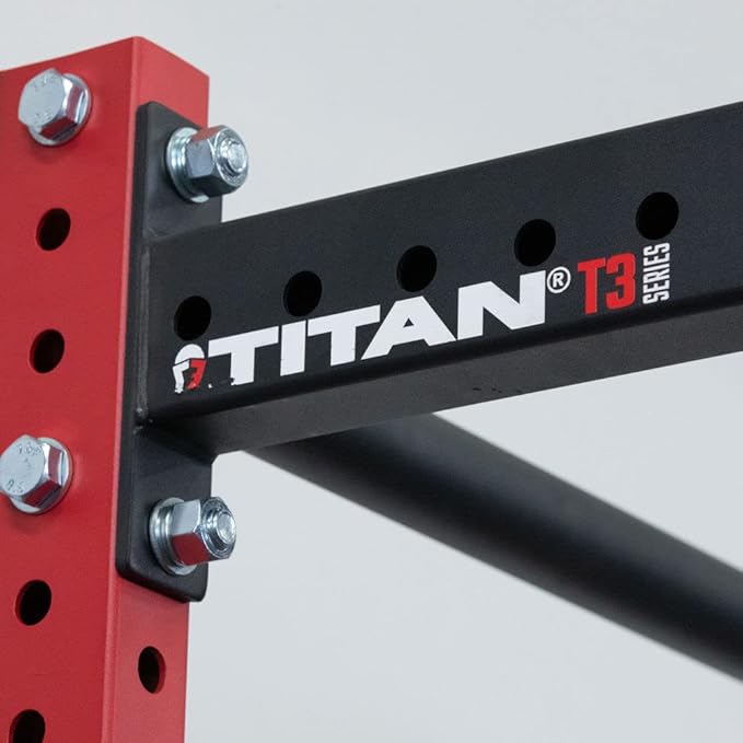 Titan Fitness T-3 Series Power Rack, 1,100 LB Capacity Cage for Weightlifting and Strength Training