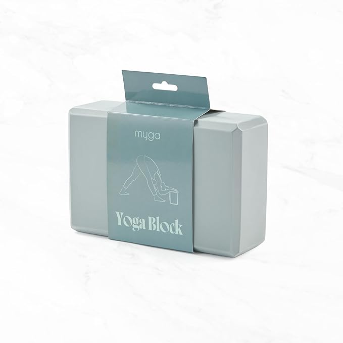 MYGA Yoga Block,Lightweight EVA Foam Yoga Brick,High Density Non-Slip Block for Yoga Poses, Pilates, Balance and Flexibility