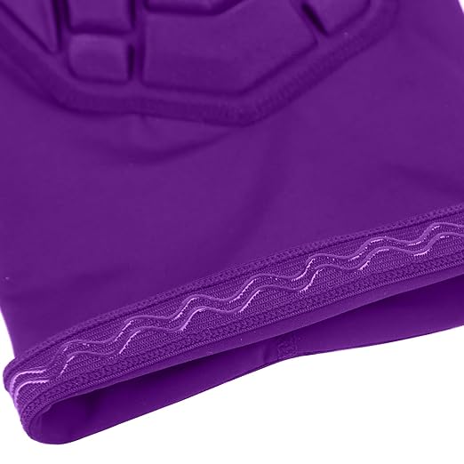 Knee Pads Wrestling Knee Sleeve Compression Leg Sleeves for Volleyball Basketball, Knee Compression Sleeve for Youth and Adult(Purple_XXL_2 Pcs)