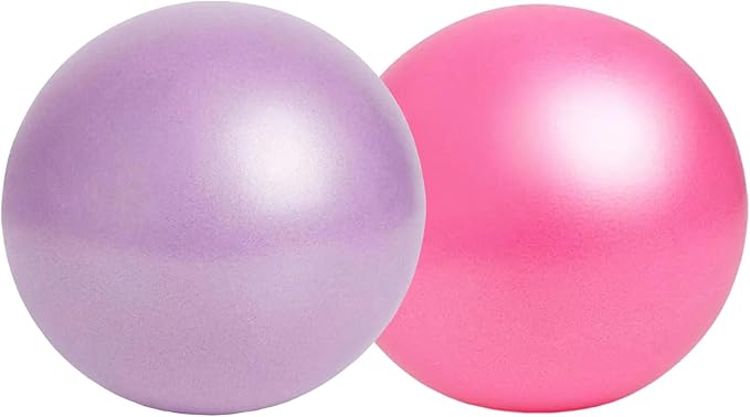 Exercise Ball, 9 Inch PVC Pilates Ball, for Physical Therapy, Yoga and Core Training