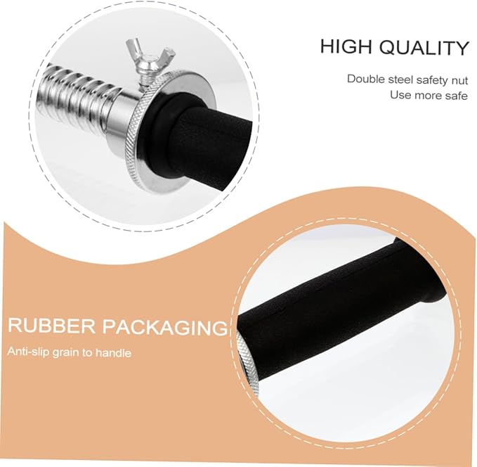 Professional Electroplated Dumbbell Bar Gym Dumbbell Accessory Wide Grip Handle Grip