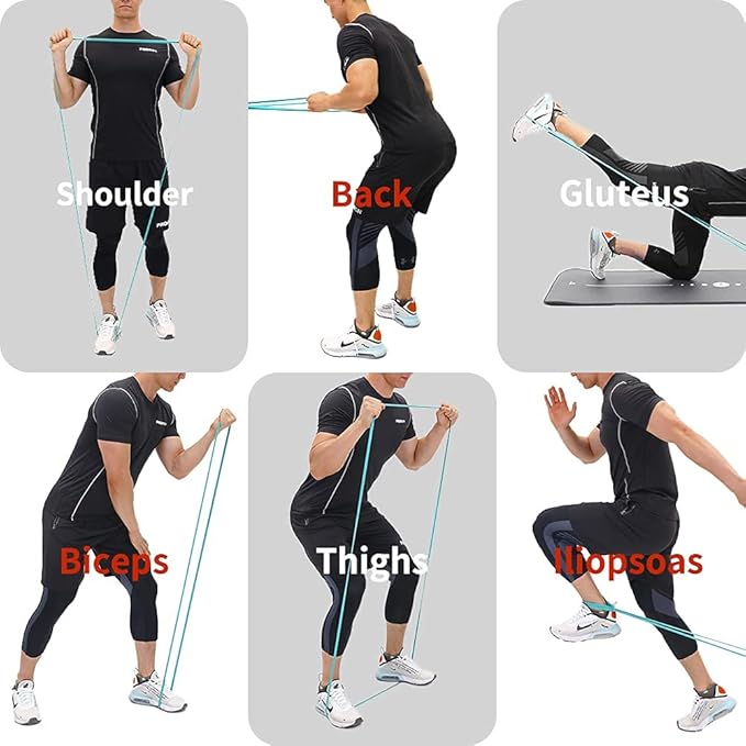 PROIRON Resistance Bands Pull Up Bands Comfortable Exercise Bands Anti-Slip Workout Bands for Pull up Dip Squat Gym Workout Physical Therapy Stretch Bands for Men & Women