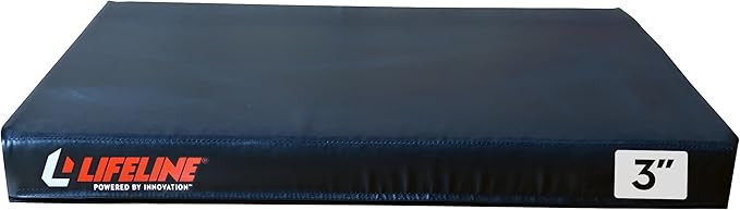 Lifeline Fitness Foam Plyo Box - Durable Plyometric Jump Box with Vinyl Cover and Handles for Cross Training, HIIT, Exercise Equipment - Multiple Heights Available