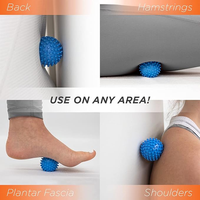 ProStretch Footy, Textured Spiky Massage Ball for Foot Pain Relief, Plantar Fasciitis, Muscle Soreness, and Deep Tissue Therapy