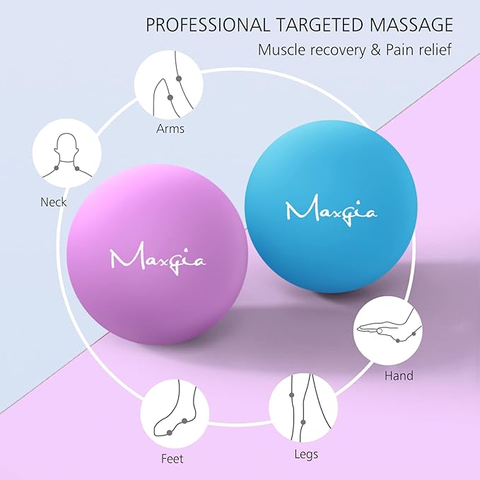 2" Mini Massage Ball, 5 Speeds Vibrating Massage Roller Ball for Palm, Hand, Foot, Leg, Neck, Back, Trigger Point Muscle Therapy Ball for Myofascial Release, Plantar Fasciitis Relief, Gray