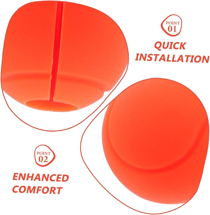 YARNOW Silicone Barbell Grips for Weight Lifting Non Slip Hand Covers for Dumbbells Compact Fitness Accessories for Muscle Growth and Easy Installation for Gym Training