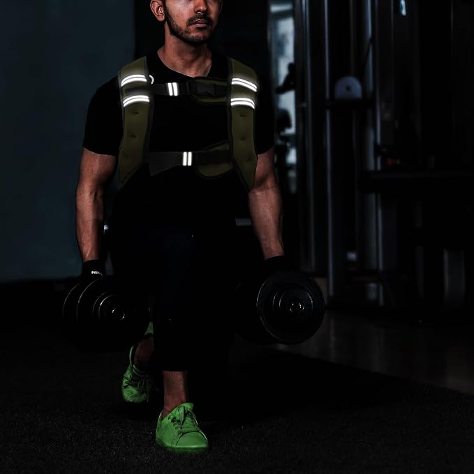 VIVITORY Weighted Vest Workout Equipment, 11lbs/18lbs Body Weight Vest for Men, Women, Strength Training, Running, Fitness, Muscle Building, Weight Loss, Weight lifting