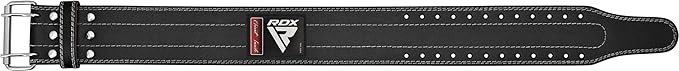 RDX Weight Lifting Belt for Men Women, IPL USPA Approved, 6mm Thick 100% Leather, 4” Powerlifting Back Support, Squat Deadlift Bodybuilding Exercise Fitness Gym Workout Strength Training up to 700 LBS