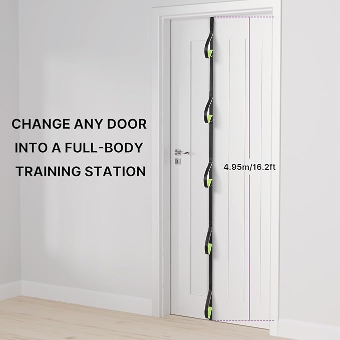 Manificent Door Anchor for Resistance Bands, Heavy Duty Padded Door Anchor System Door Hook, Must-Have Workout Exercise Bands Attachment Compatible for Loop Bands, Resistance Tube