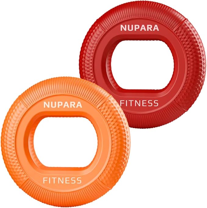 Grip Strength Trainer - Grip Strength Ring, Forearm Strengthener, Hand Strengthening Device, and Hand Gripper Strengthener. 2-pack