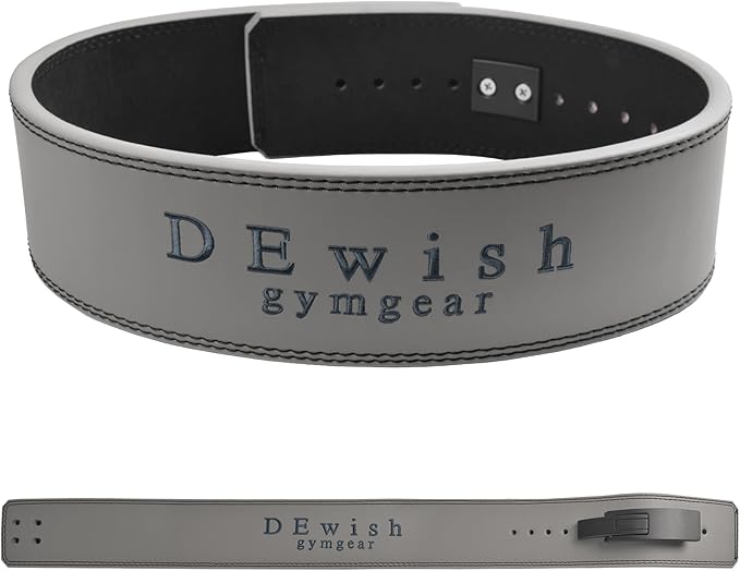Weight Lifting Belt, 10mm Thick, 4-Inch Wide Heavy Duty Leather Lever Gym Belt, Ideal for Weightlifting, Squats, Deadlifts, Powerlifting, Cross Training and Weight Training