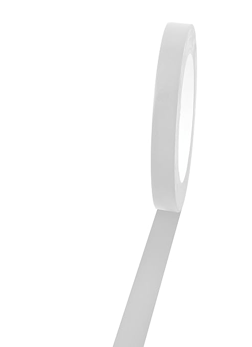 Champion Sports Vinyl Tape, 1/2” Wide x 36 Yards Long, White - Durable Floor Marking Tape - Schools, Gyms, Restaurants