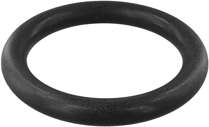 Adjustable 28mm ABS Gymnastic Rings for Strength Training, Bodyweight Workout, and for Home Gym, Portable Fitness Equipment with Enhanced Grip, Black