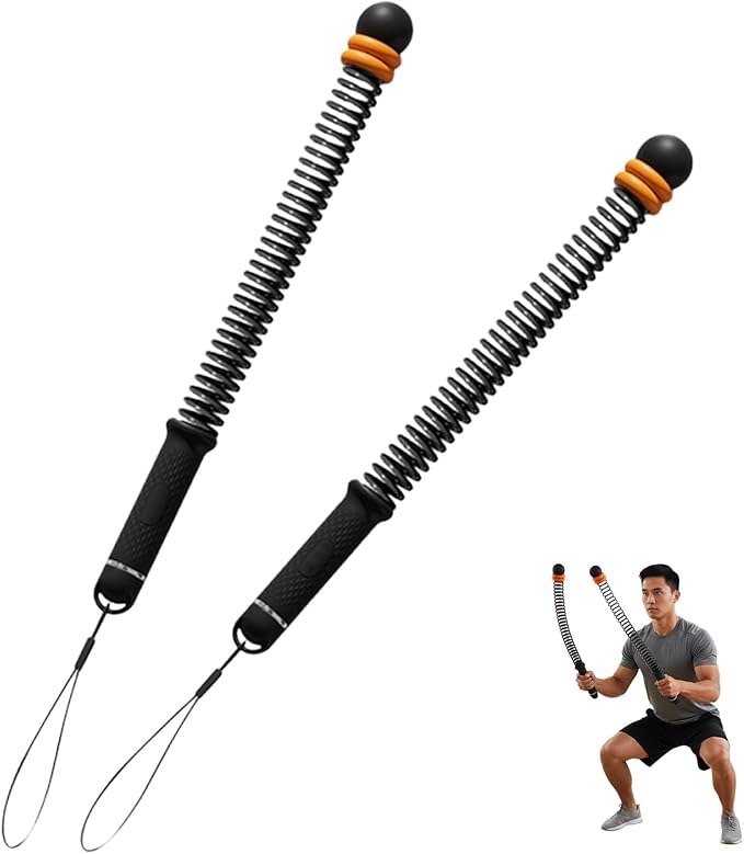 Portable Ropeless Battle Ropes, Adjustable Weights Cordless Battle Ropes for Quiet Home Gym, Workout Ropes for HIIT, No-Jump Training & Full-Body Exercise for Men & Women (Black)