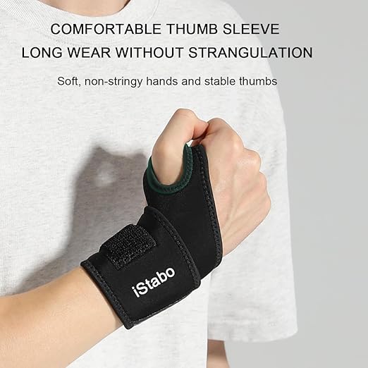 2 Pack Compression Wrist Support Brace, Gym Ulnar Wrist Wraps for Weightlifting, Fitness, Tendonitis, Carpal Tunnel Arthritis, Pain Relief, Adjustable Carbon Fiber Pattern Neoprene Wrist Straps Fit Left or Right Hand