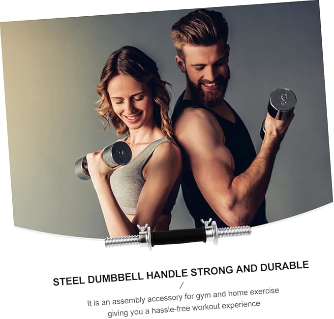 1pc Professional Electroplating Dumbbell Bar for Weightlifting Rod Secure Grip for Strength Training for Gym and