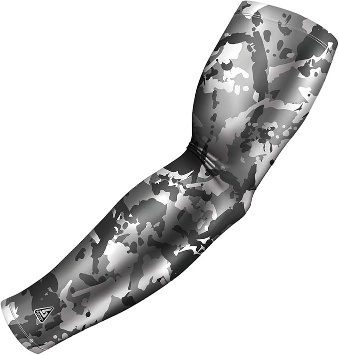 B-Driven Sports Pro Fit Compression Arm Sleeve - Arm Sleeve for Men Women & Youth - Basketball, Baseball, Football - Single