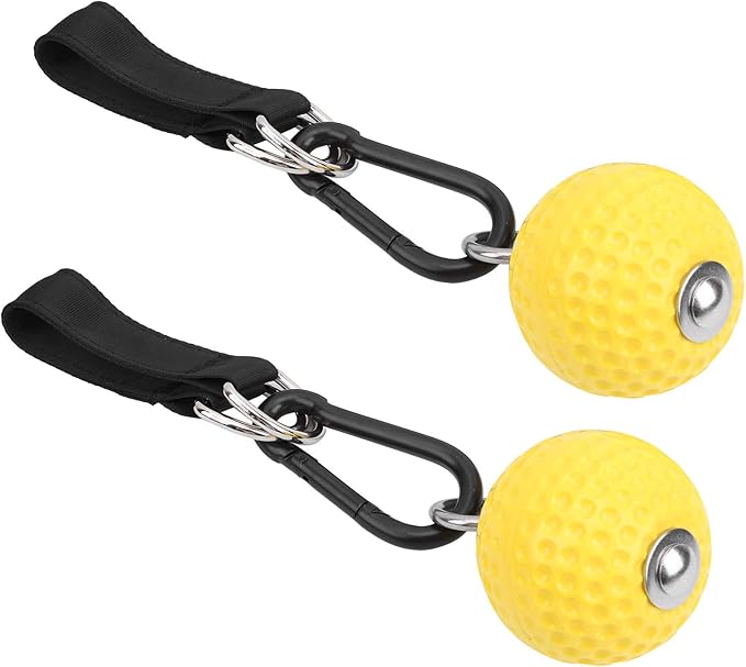 Pull Up Ball Grip, Non Slip Rock Climbing Holds with Nylon Webbing, Pull Up Grips Ball for Strength Training Attachment, Kettlebell, Barbell Home Gym Workout