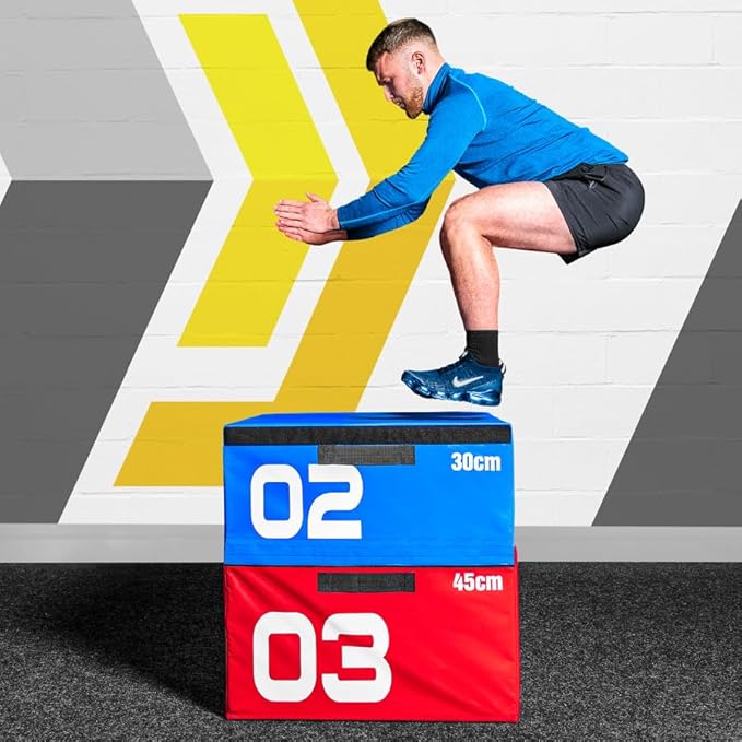 FORZA Plyometric Jump Box - Premium Soft Foam Exercise Step & Box Jump - 6in, 12in, 18in, 24in or Complete Set