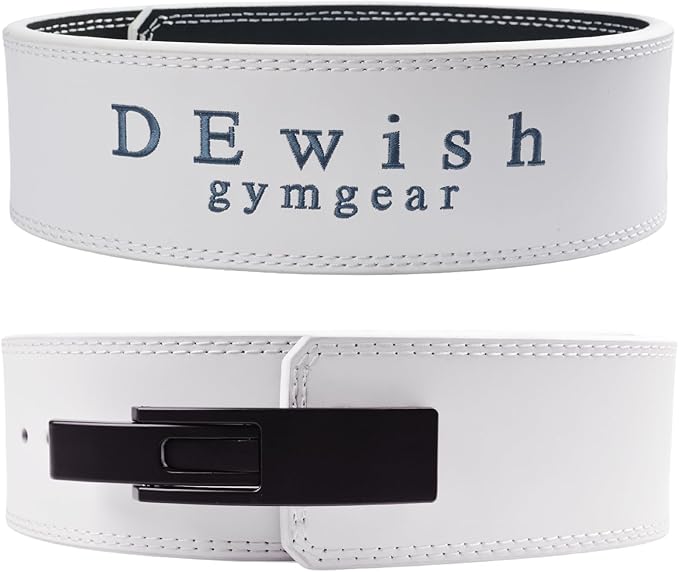 Weight Lifting Belt, 10mm Thick, 4-Inch Wide Heavy Duty Leather Lever Gym Belt, Ideal for Weightlifting, Squats, Deadlifts, Powerlifting, Cross Training and Weight Training