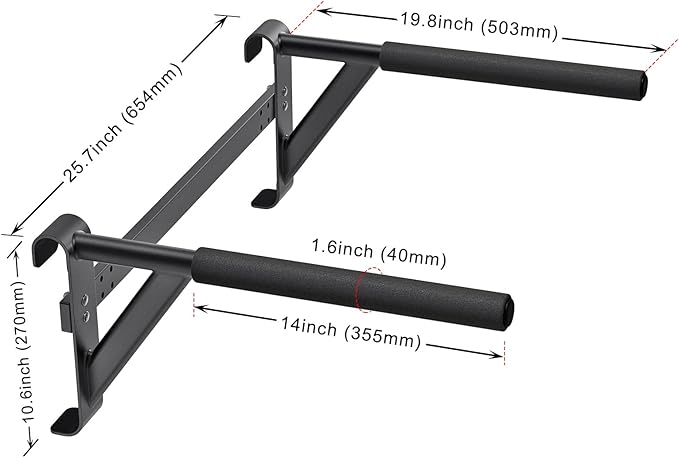 Swedish Stall Bars 2"x2" with 1" Holes, Wall Mounted Wood Gym Ladder for Suspension Training, Home Gym, Calisthenics, Physical Therapy, School & Clinic