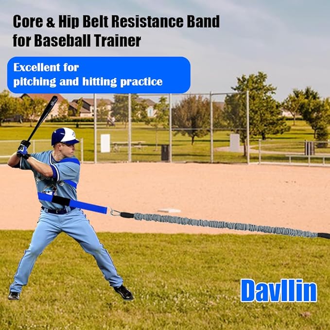 Davllin Core & Hip Belt Resistance Band for Baseball & Softball Training