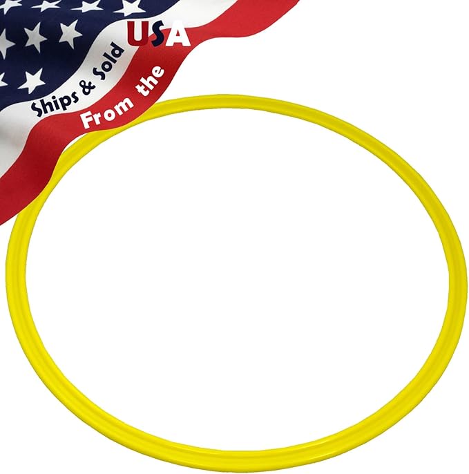 BlueDot Trading Agility Training Rings | 15" Plastic Speed Rings for Sports | Adjustable Hoop Exercise Ring Set for Speed Agility Training, Jumping Hoops, & Footwork Drills