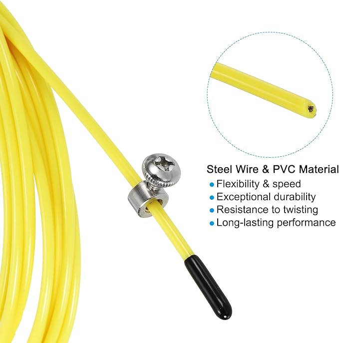 PATIKIL Speed Jump Rope Replacement Cable, Professional Skipping Rope Steel Wire Replace for High Speed Jump Ropes