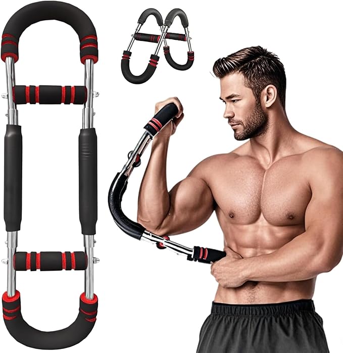 Twister Arm Trainer, 40-100lb Adjustable Chest Workout Equipment, Arm Trainer, Twister Arm Trainer,Detachable Fitness Equipment for Home Gym, Strength Building Workout Tool