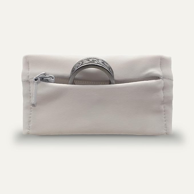 Ring Holder - Stylish Portable Wristband with Hidden Pocket for Men/Women, Discreet Jewelry Protector & Keeper, Key Holder, Gym Organizer, Travel & Fitness Accessories, Wedding Ring Storage
