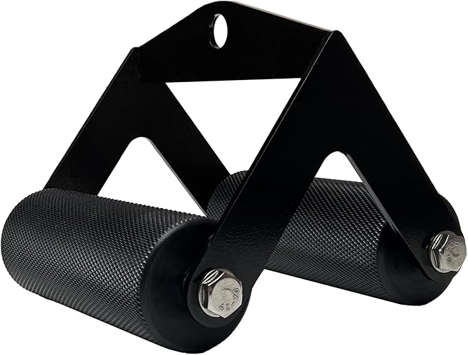 Arm Wrestling Handles, Thick Armwresting Training Equipment LAT Pulldown Attachments D Handle, V Bar Cable Machine Attachments, Gym Handles for Forearm, Wrist Strength Training