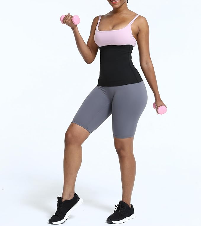 Waist Trainer Trimmer Sweat Belt Band for Women Lower Belly Fat Sauna Slimming Belt Suit Workout
