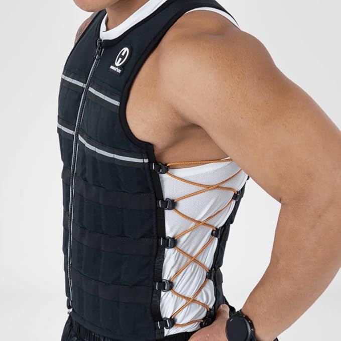 Hyperwear HyperVest ELITE Adjustable Weighted Vest for Women and Men — Thin Steel Weights, Stretch CORDURA Fabric — Weight Vest for Walking, Running, Strength Training
